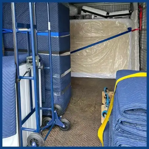 Asahi Move truck professionally packed for transport