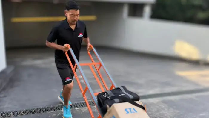 Asahi Move removalist using professional moving equipment